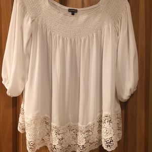 Express white top